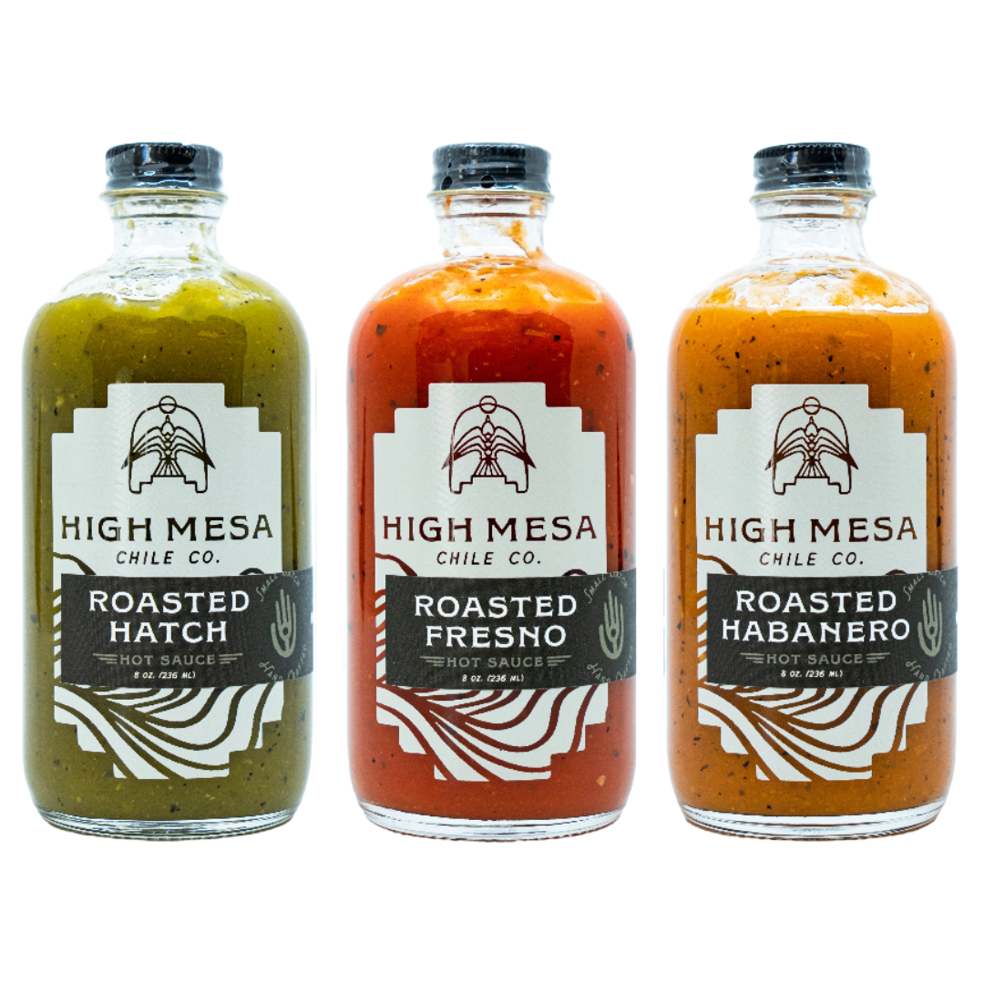 Flame Roasted Chile Hot Sauce Three Pack