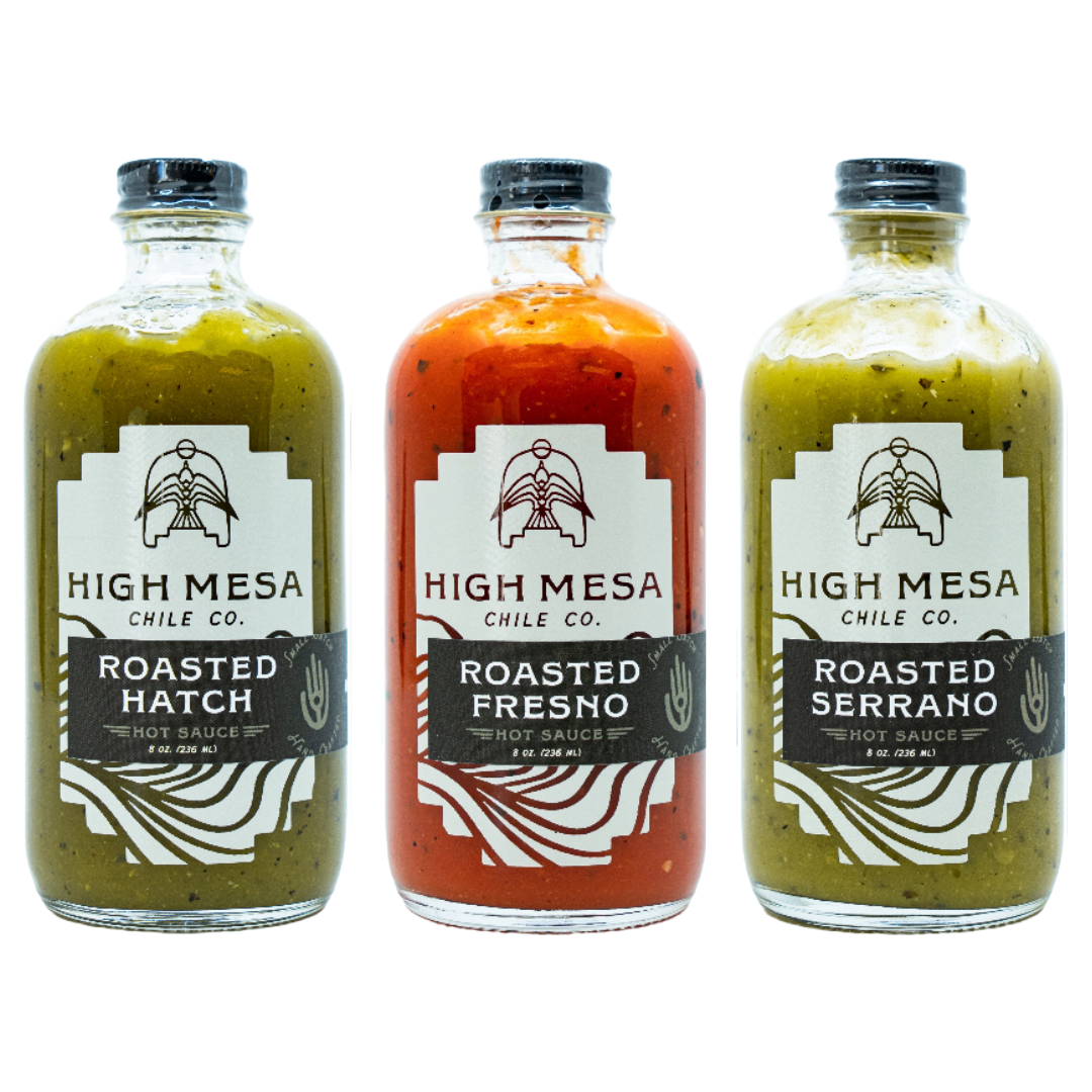 Flame Roasted Chile Hot Sauce Three Pack