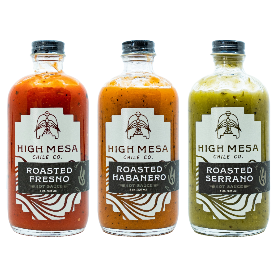 Flame Roasted Chile Hot Sauce Three Pack