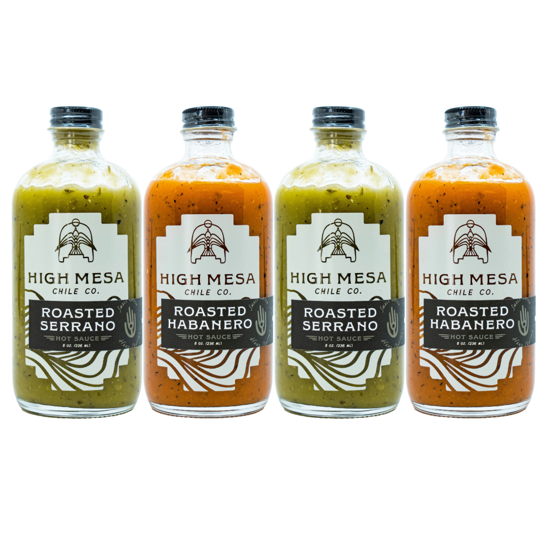 Flame Roasted Chile Hot Sauce Four Pack
